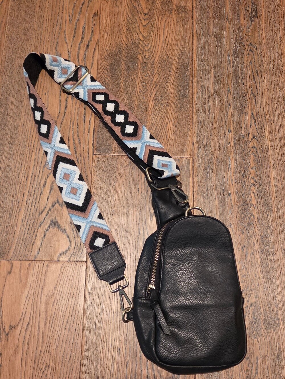Anthropologie - Urban Originals - Crossbody Bag (9.5"L x 6"W) - Geometric Design